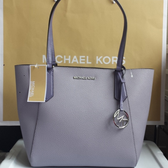 Michael Kors Handbags - NWT Michael Kors Kimberly Small Bonded Tote Lilac